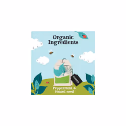 Clipper Organic Mint & Fennel Tea Bags - 20 Sachets, Caffeine Free