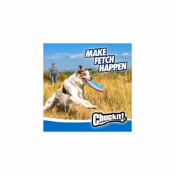 Chuckit! Paraflight Dog Toy Floating Flying Disc Fetch Play Tossing Frisbee Toy for Dogs, Large