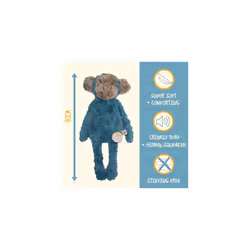 Rosewood My Dog Luxury Soft Plush Monkey Toy for Dogs and Puppies, Stuff-Free Comforting and Calming Dog Toy, 40cm