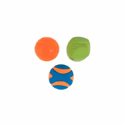 ChuckIt! Fetch Rubber Dog Ball Medley, Medium, 3 Pack