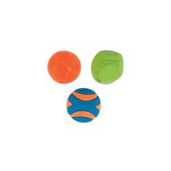 ChuckIt! Fetch Rubber Dog Ball Medley, Medium, 3 Pack