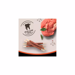 Rosewood Small Chewy Sticks for Dogs - Made with Beef, Grain Free Chews, High Protein Dog Treats, By Pets Unlimited (8pc, 72g)