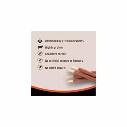 Rosewood Small Chewy Sticks for Dogs - Made with Beef, Grain Free Chews, High Protein Dog Treats, By Pets Unlimited (8pc, 72g)