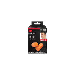 3M Earplugs 1100, Contractor Pack, Orange, 50 Pairs (94 - 105 dB)