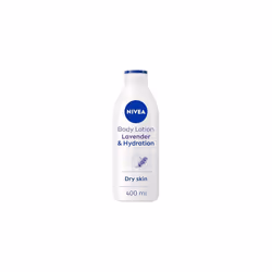 NIVEA Lavender Essentials Body Lotion (400ml), Soothing 72H Hydration NIVEA Moisturiser for Dry Skin Made with Natural Origin ...