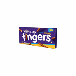 Cadbury Dairy Milk New Fingers Salted Caramel Flavour 114g (Pack of 4)