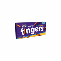 Cadbury Dairy Milk New Fingers Salted Caramel Flavour 114g (Pack of 4)