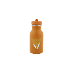 Trixie Drinking Bottle - Mr. Fox - 350ml Stainless Steel Water Bottle for Kids - Orange - Leakproof - Eco-Friendly and BPA-Free