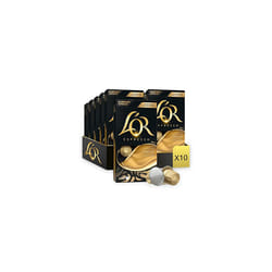 L'OR Espresso Vanilla Flavour - Aluminium Coffee Capsules (Pack of 10, Total 100 Capsules)