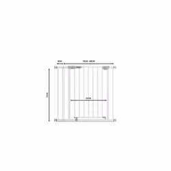 Hauck 9 cm Extension for Baby Gate - White