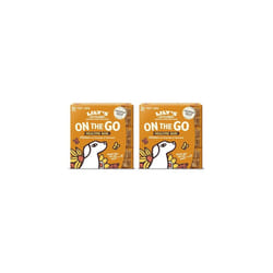 Lily's Kitchen On The Go Bar Mealtime Bar for Dogs - Natural Treat, Grain Free Treat - Chicken with Coconut & Tumeric (3 x 40g) (Pack of 2)