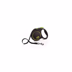Flexi Black Design Tape Green Medium 5m Retractable Dog Leash/Lead for dogs up to 25kgs/55lbs