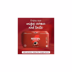 NESCAFÃ Original Instant Coffee Sachets - 200 x 1.8g Sticks
