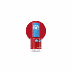 Rimmel London Kind and Free Clean Nail Polish 8ml 156 Poppy Pop Red