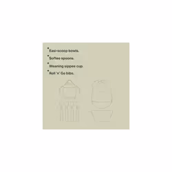 Tommee Tippee First Tastes Weaning Starter Kit 4+ Months Bowls, Spoons, Bib & Sippy Cup