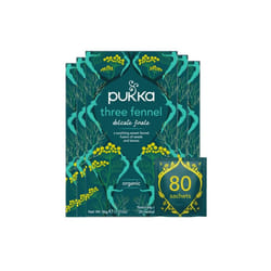 Pukka Herbs Three Fennel Tea, 80 Tea Bags, Organic, Digestion