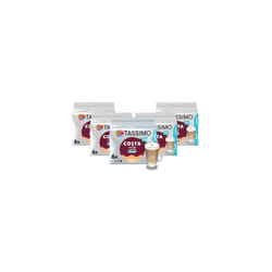 Tassimo Costa Skinny Latte Coffee Pods (Pack of 5, Total 60 Pods, 30 Servings)