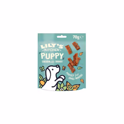 Lily's Kitchen Made with Natural Ingredients Puppy Dog Treats Chicken with Turkey Nibbles Grain-Free Recipe 8 x 70g