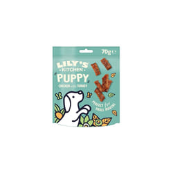 Lily's Kitchen Made with Natural Ingredients Puppy Dog Treats Chicken with Turkey Nibbles Grain-Free Recipe 8 x 70g