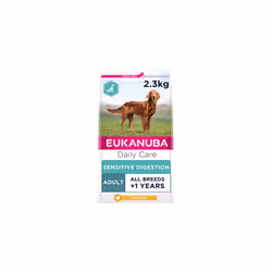 Eukanuba Sensitive Digestion Highly Digestible Complete Dry Dog Food for Adult Dogs with Chicken 2.3 kg