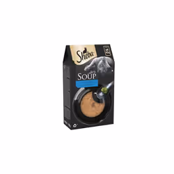 Sheba Classics Cat Food Wet - SOUP Cat Pouches with Tuna Fillets, 10 x 4 x 40g