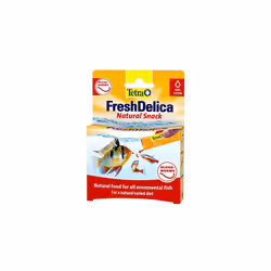 Tetra FreshDelica Bloodworms, Natural Fish Food for All Ornamental Fish, Jelly Treats, 16 x 3 g Sachets