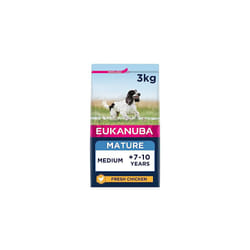Eukanuba Complete Dry Dog Food for Mature Senior Medium Breeds with Fresh Chicken 3 kg