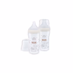 NUK Perfect Match Baby Bottles - 3+ Months, Anti Colic, 260ml, 2 Count