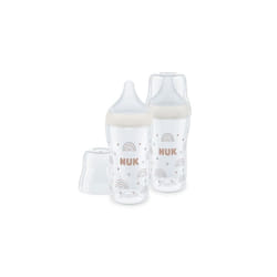 NUK Perfect Match Baby Bottles - 3+ Months, Anti Colic, 260ml, 2 Count