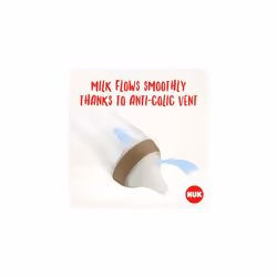 NUK Perfect Match Baby Bottles - 3+ Months, Anti Colic, 260ml, 2 Count