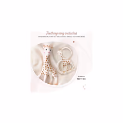 Sophie la girafe Teether & Ring Gift Set - 100% Natural Rubber