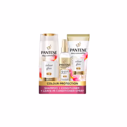 Pantene Colour Shampoo/Conditioner Set + Leave-In, Biotin & Niacinamide, 400/275/145ml