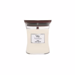 WoodWick Medium Hourglass Scented Candle | Linen | with Crackling Wick | Burn Time: Up to 60 Hours
