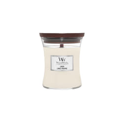 WoodWick Medium Hourglass Scented Candle | Linen | with Crackling Wick | Burn Time: Up to 60 Hours
