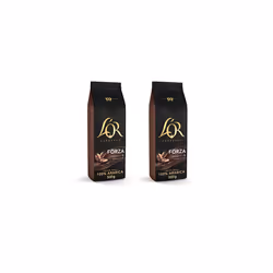 L'OR Espresso Forza Coffee Beans 500g Intensity 9 (Pack of 2)
