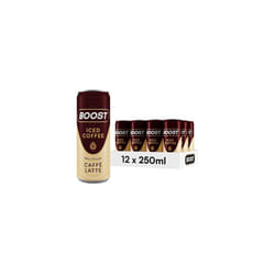 Boost Iced Coffee Caffe Latte - 12 x 250ml