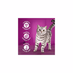 Whiskas 1+ Chicken in Jelly Pack of 12 x 400 g Cans, Adult Cat Wet Food