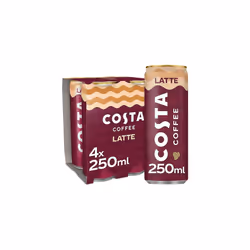 Costa Coffee Latte 4 x 250 ml