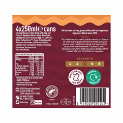 Costa Coffee Latte 4 x 250 ml