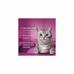 WHISKAS Temptations Cat Treats, Chicken and Cheese, 4 x 180g