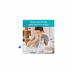 Clinell Hand Sanitiser Gel - Retractable Clip - 50ml - Kills 99.99% Germs