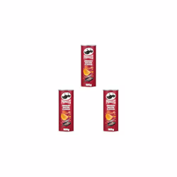Pringles Smokey Bacon Flavour Crisps 185g (Pack of 3)