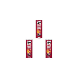 Pringles Smokey Bacon Flavour Crisps 185g (Pack of 3)