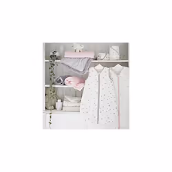 Silentnight Cot Bed Duvet Cover Set - 100% Cotton - 150x120cm - Grey Stars