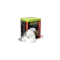 Komodo Solar D3 UV Basking Bulb Heat and Light Bulb for Desert & Tropical Reptile Habitats, Terrarium & Vivarium Lighting 125W