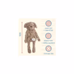 Rosewood My Dog Luxury Soft Plush Dog Toy for Dogs and Puppies, Stuff-Free Comforting and Calming Dog Toy, 40cm