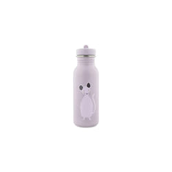 Trixie Drinking Bottle - Mrs. Mouse - 500ml Stainless Steel Water Bottle for Kids - Violet - Leakproof - Eco-Friendly and BPA-Free