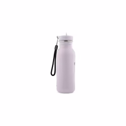 Trixie Drinking Bottle - Mrs. Mouse - 500ml Stainless Steel Water Bottle for Kids - Violet - Leakproof - Eco-Friendly and BPA-Free