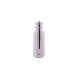 Trixie Drinking Bottle - Mrs. Mouse - 500ml Stainless Steel Water Bottle for Kids - Violet - Leakproof - Eco-Friendly and BPA-Free