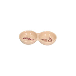 Rosewood Naturals Ceramic Bowl Twin Dish, 8 Inches